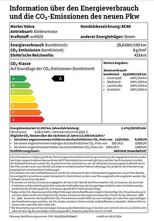 Volvo  Ultimate Recharge Pure Electric AWD